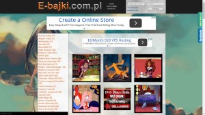 Zrzut ekranu strony e-bajki.com.pl